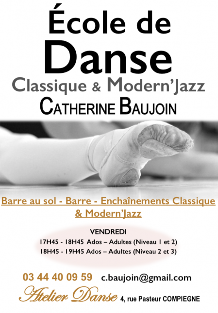 Cours de danse de Catherine Baujoin à Compiègne
