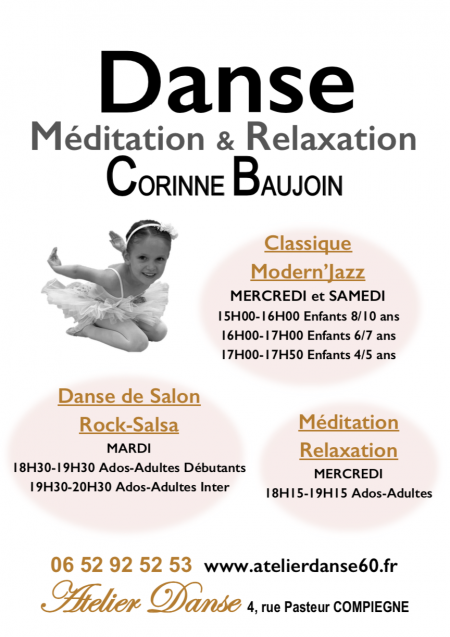 Cours de danse et de méditation de Corinne Baujoin à Compiègne
