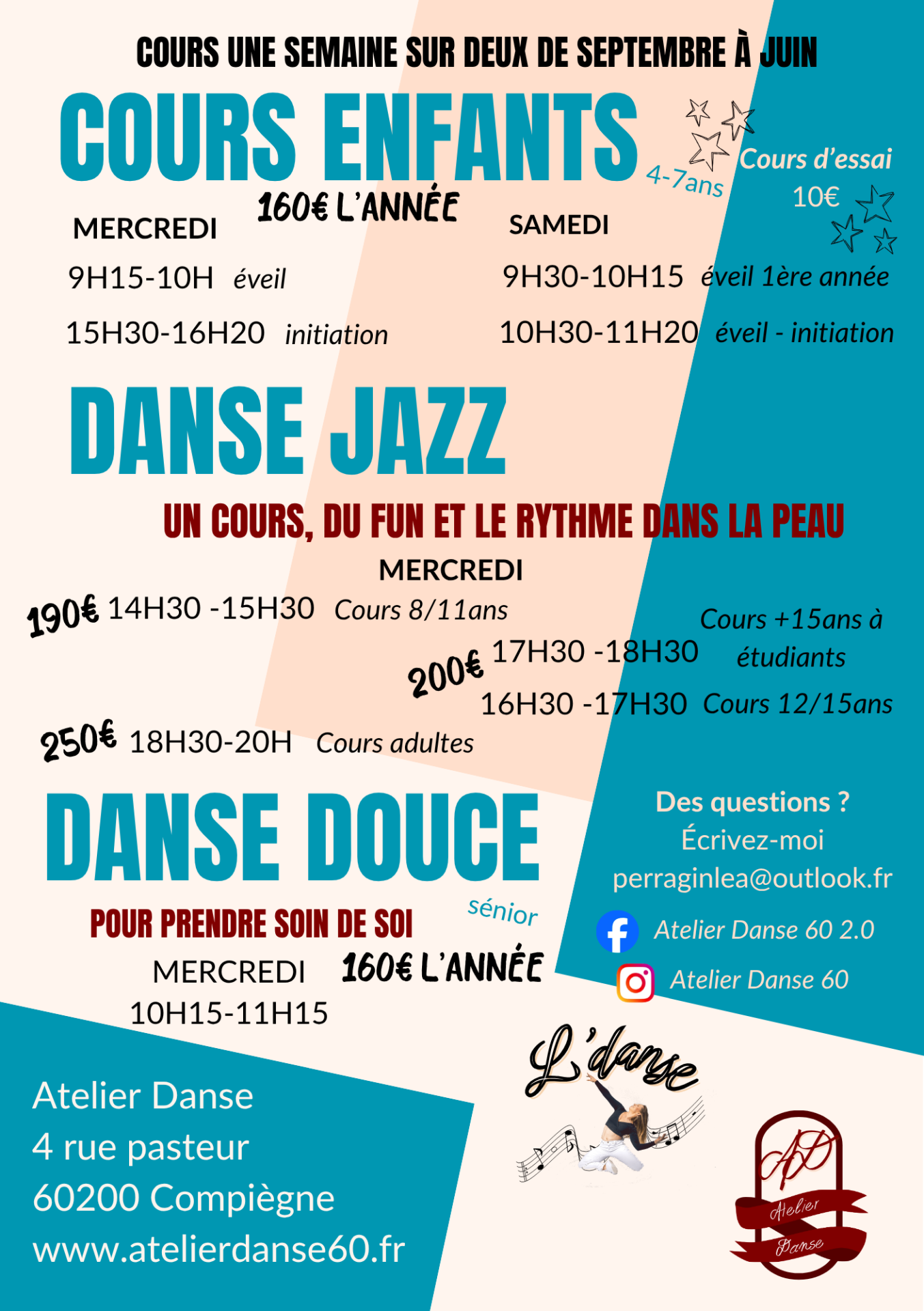 L danse 2026tarifs